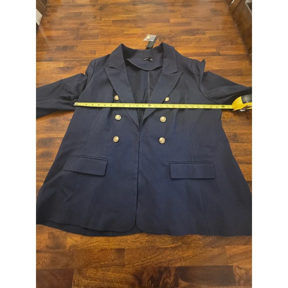 Lane Bryant Blazer 28 The Bryant Blazer Navy New‎ With Tags.             Sku 99